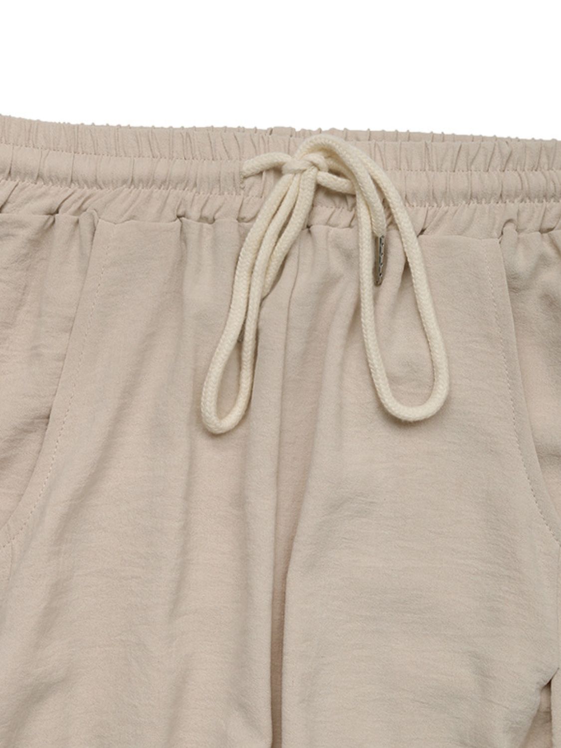 Drawstring Wide Leg Pants - Trendy by Luna