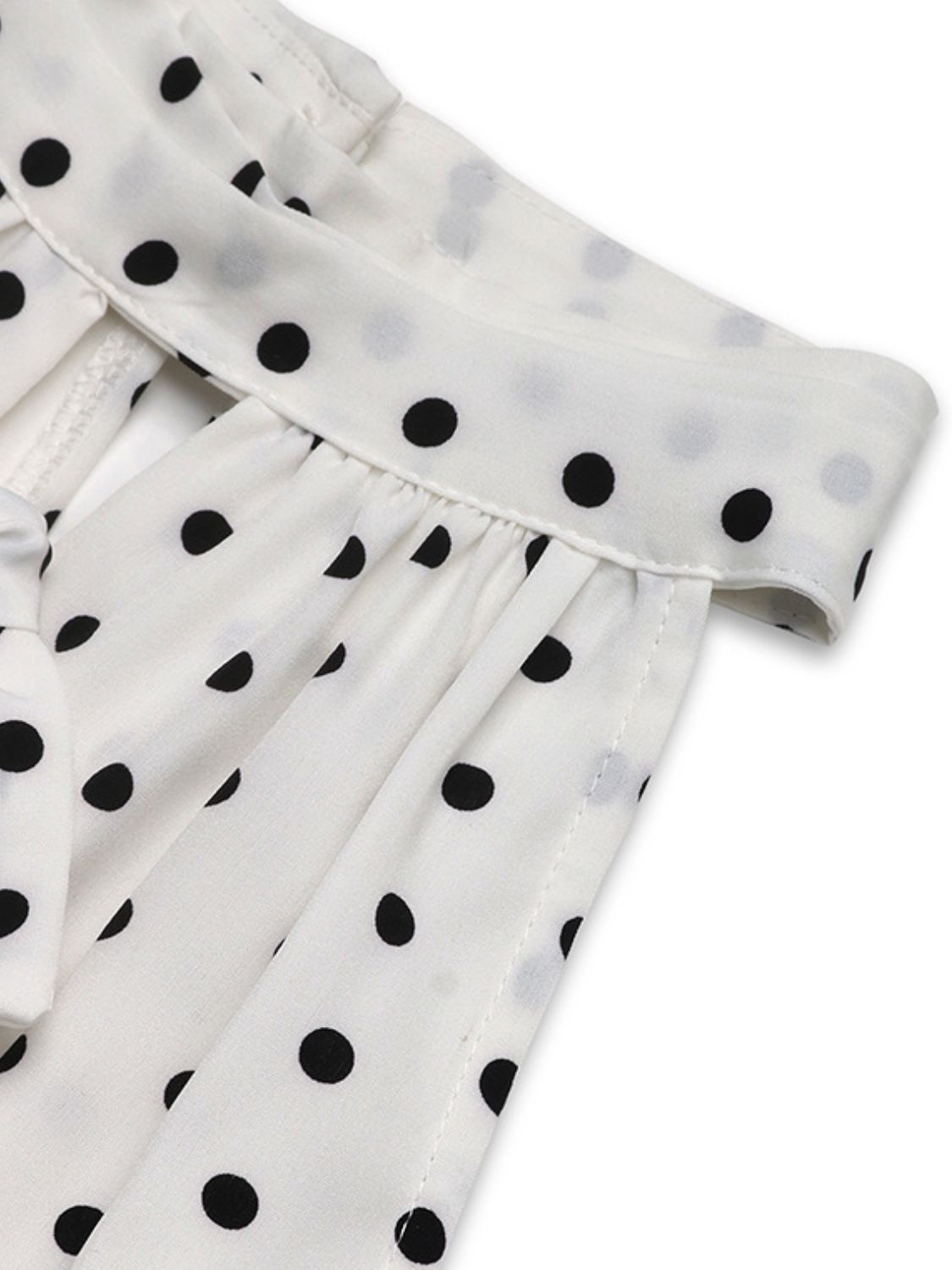 Bow Front Polka Dot Sleeveless Midi Dress - Trendy by Luna