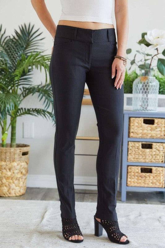 ADORA Mid Rise Skinny Pants - Trendy by Luna