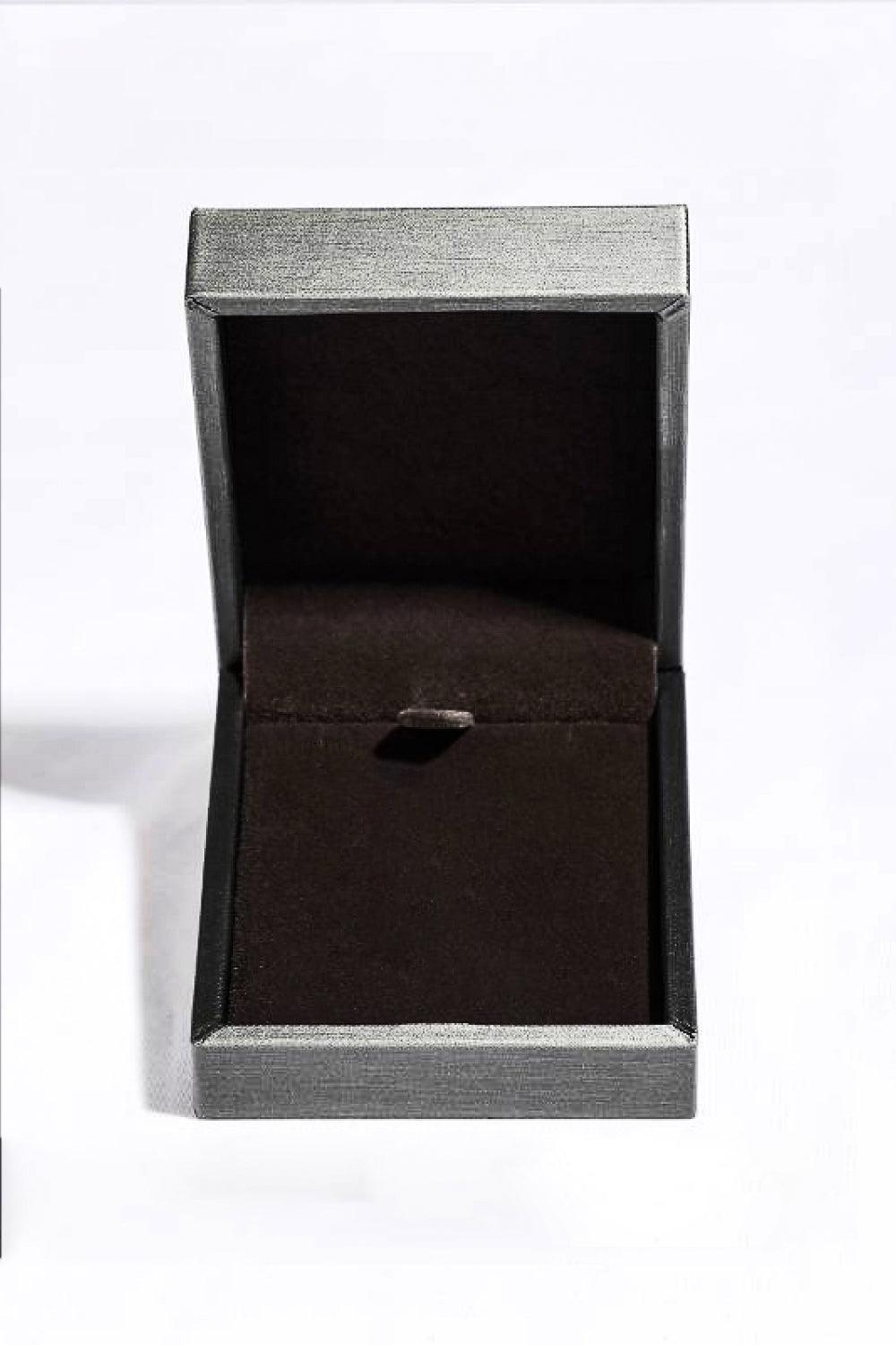 Moissanite Rhodium-Plated Necklace - Trendy by Luna