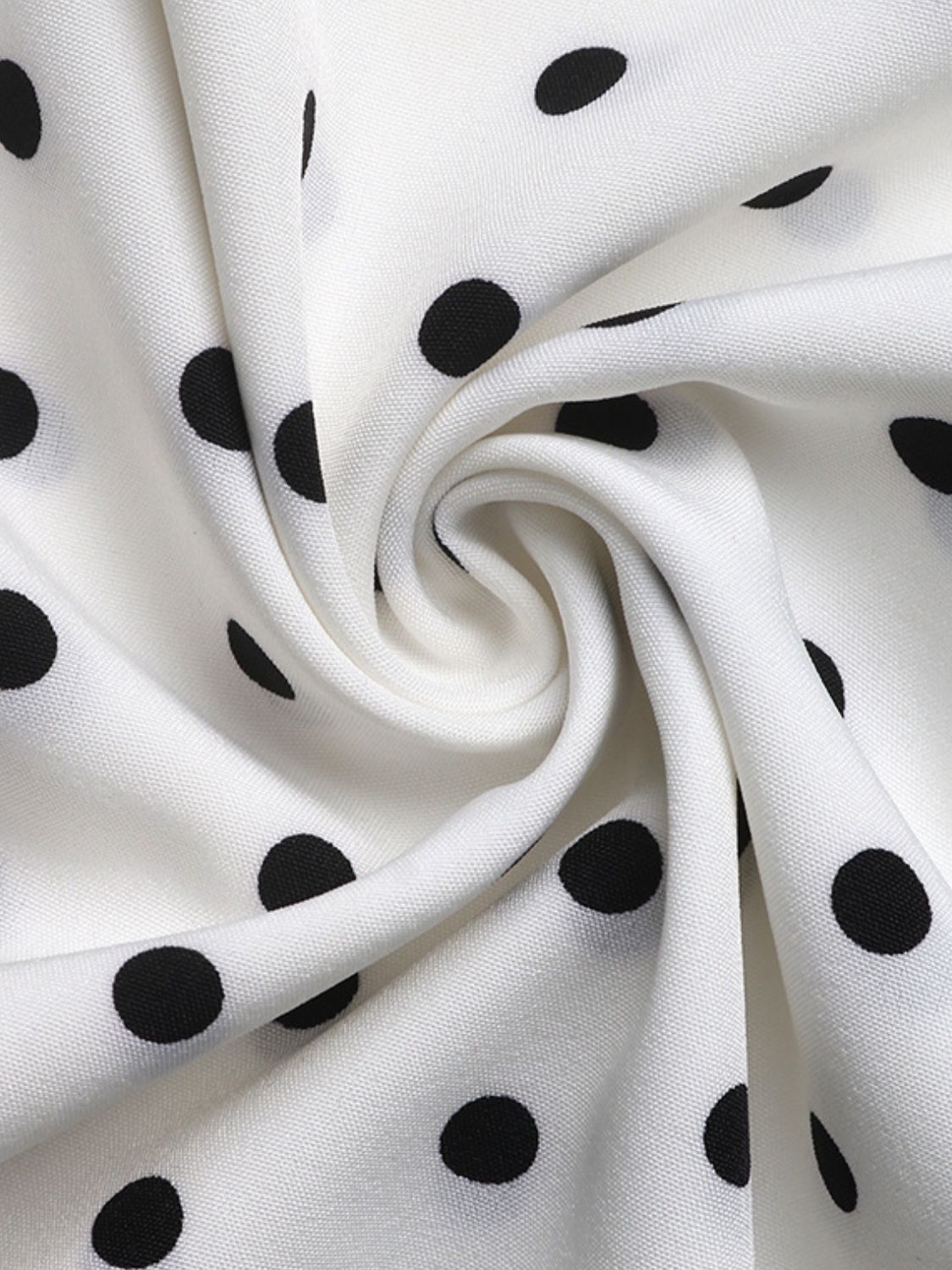 Bow Front Polka Dot Sleeveless Midi Dress - Trendy by Luna